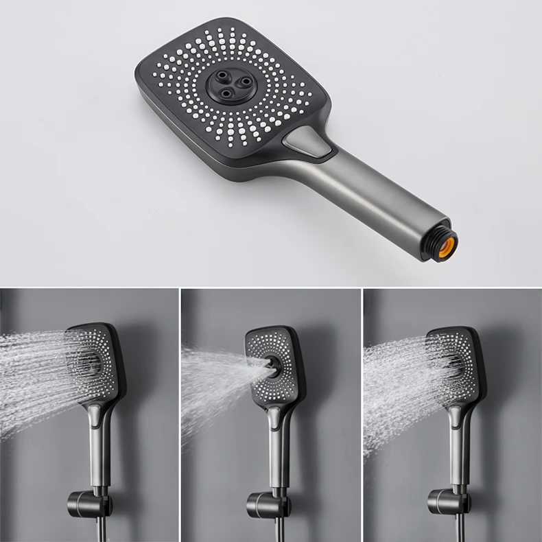 Colonne de douche et bain gris brossé - Image 13