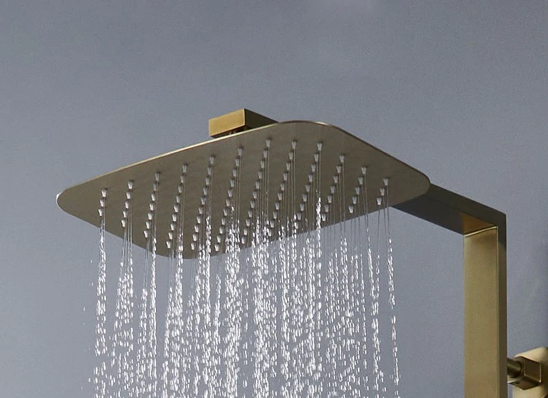 Colonne de douche et bain or brossé - Image 3