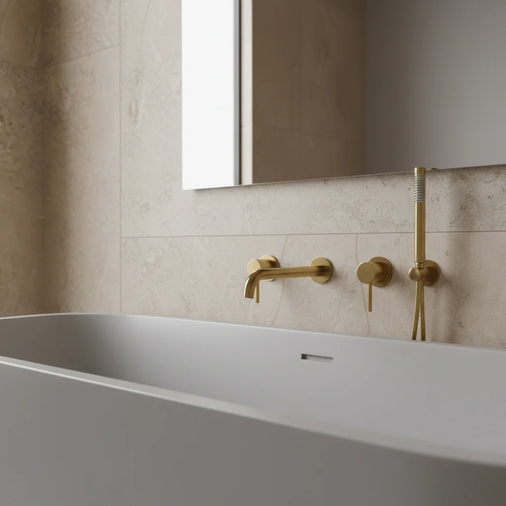 Ensemble de bain or brossé - Image 3