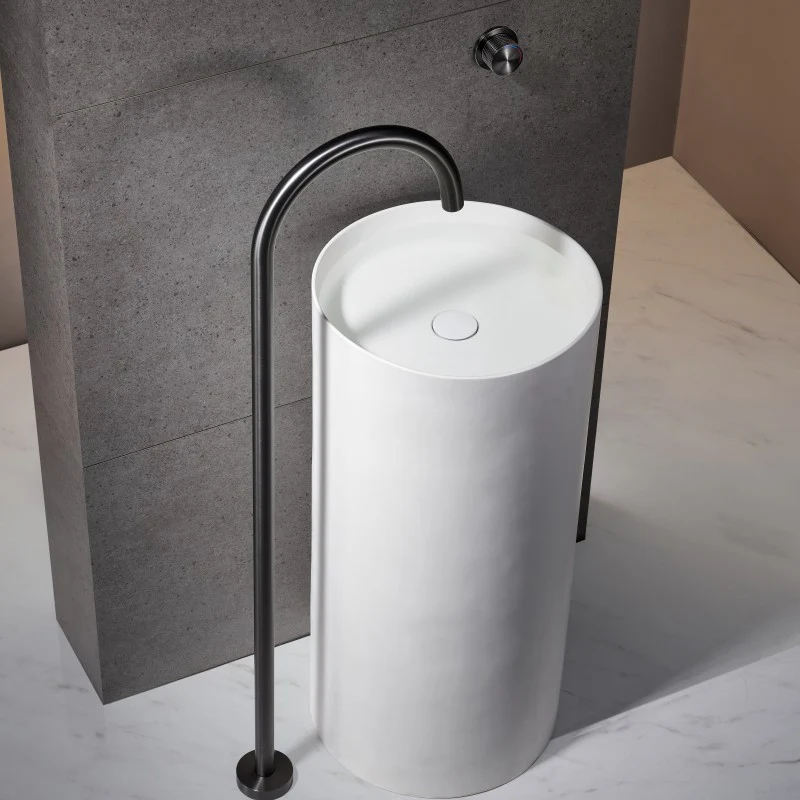 Ensemble de bain sur pieds gris brossé - Image 3