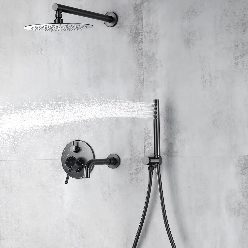 Colonne de bain encastrée gris brossé - Image 3