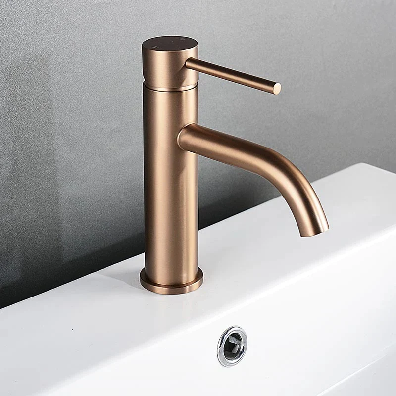 Mitigeur de salle de bain or rose brossé - Image 3