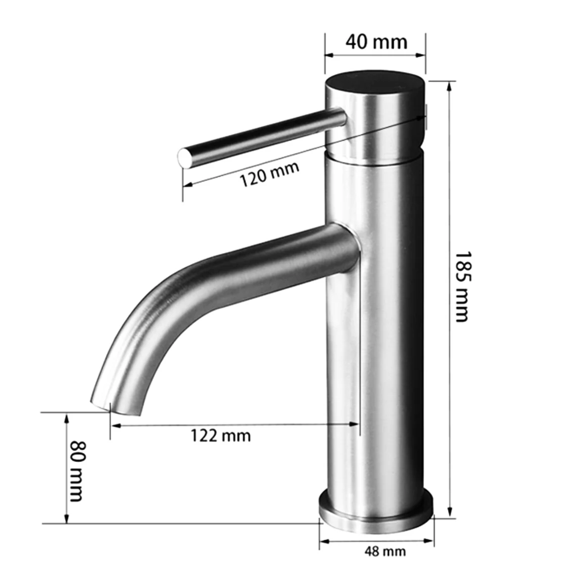 Mitigeur de salle de bain or rose brossé - Image 5