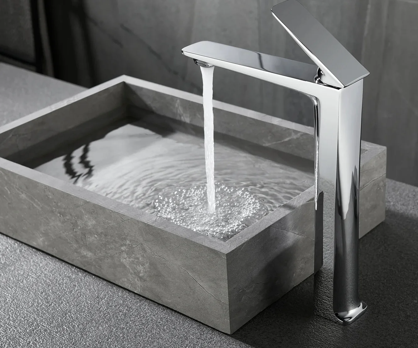 Mitigeur de salle de bain chromé - Image 4