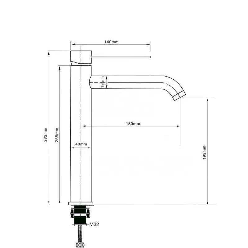 Mitigeur de salle de bain or brossé - Image 6