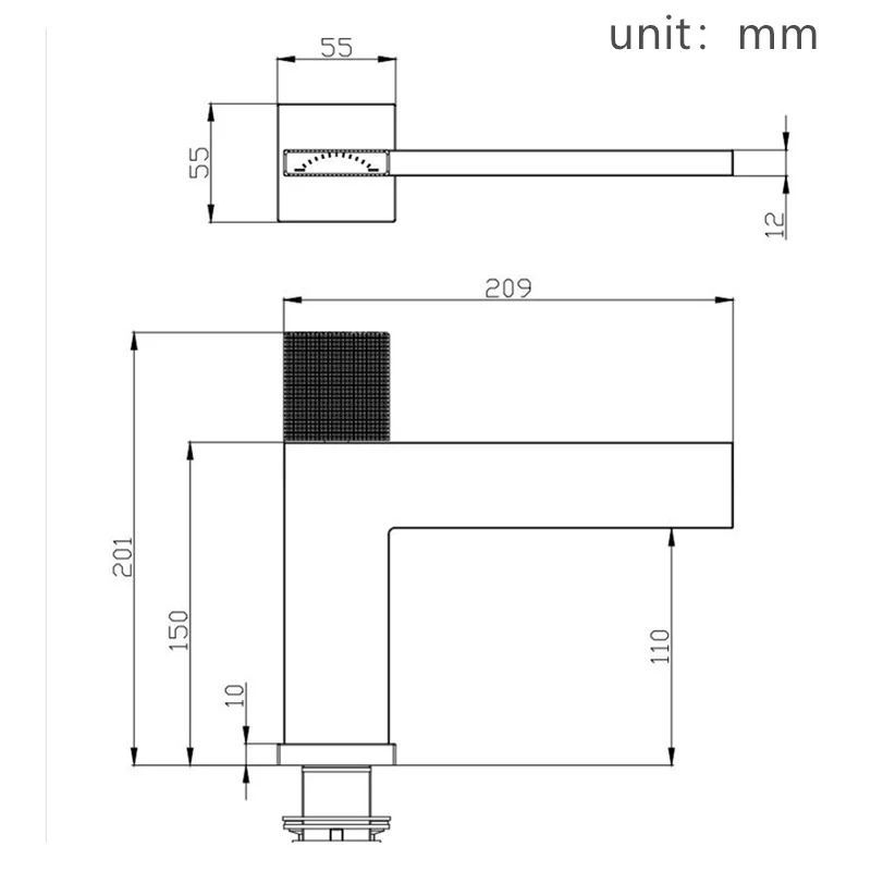 Mitigeur salle de bain gris brossé - Image 8