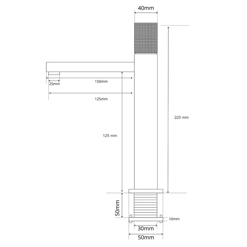 Mitigeur de vaque gris brossé - Image 7